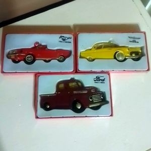 Set of 3 Official FORD Ornaments